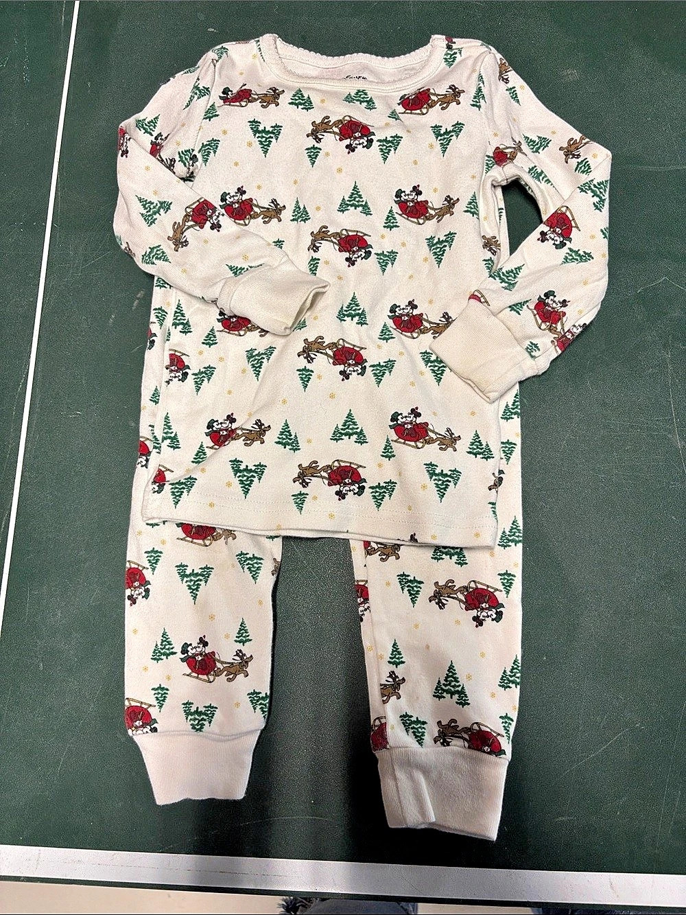 Disney x Janie and Jack pajamas Christmas Pajama Set Baby 2T